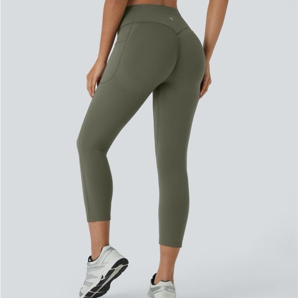 043HA.- High Waisted Butt Lifting Tummy Control Shaping Leggings M (full length)
